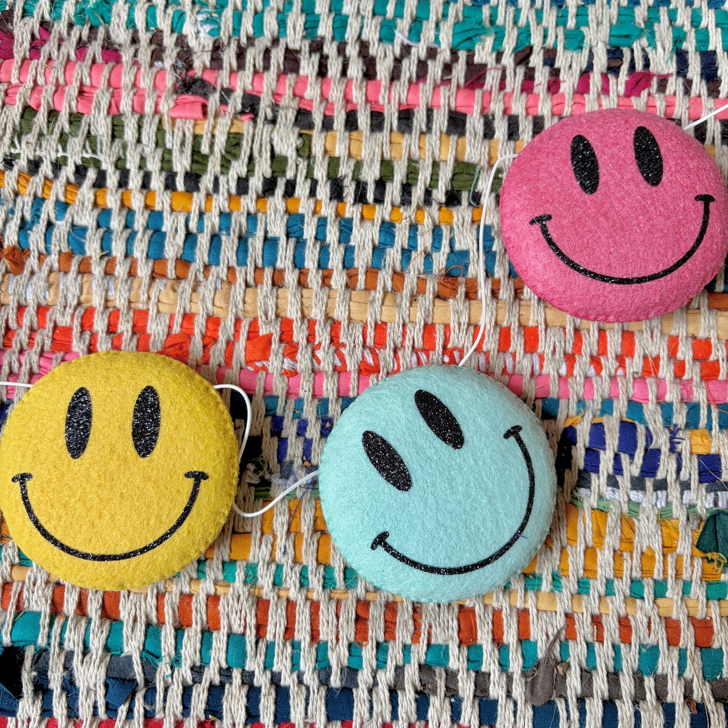 Sample Sale -Colourful Smiley Garland