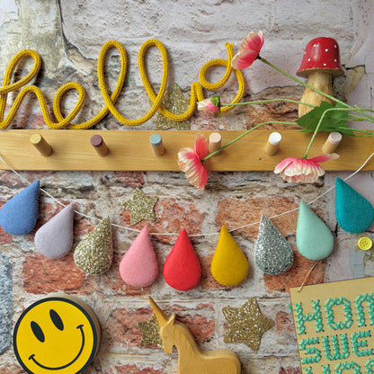 Sample Sale- Happy Colours Droplet Garland