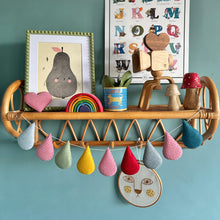 Load image into Gallery viewer, Gingham Garland with greens, blues and mustard (New!)
