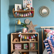 Load image into Gallery viewer, Gingham Garland with greens, blues and mustard (New!)
