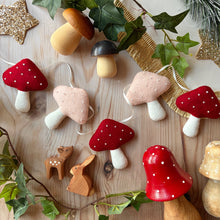 Load image into Gallery viewer, Toadstool Garland - made in your choice of colours

