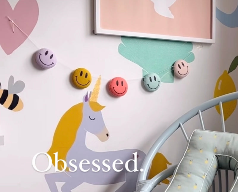 Smiley Face Garland - In your choice of colours