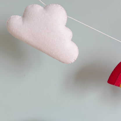 Rainbow and Cloud Garland - Made in your choice of colours