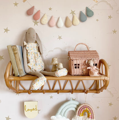 Soft Sunshine muted pastel droplet garland