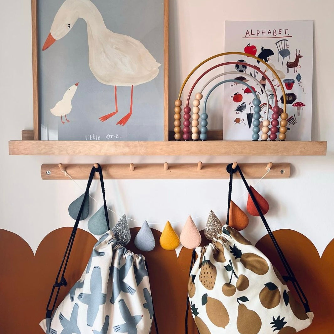 Droplet Garland- Rusty Blues