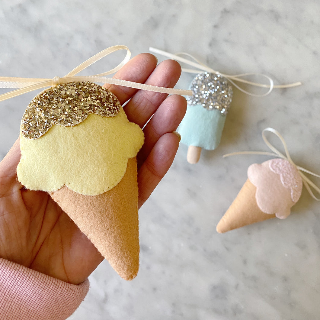 Ice cream decoration in custom colours -Made to order.