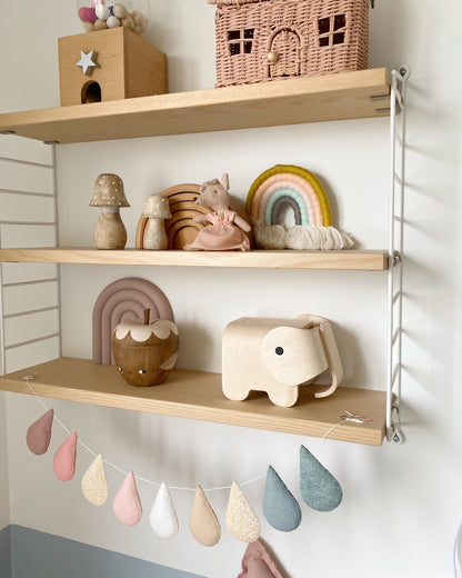 Soft Sunshine muted pastel droplet garland