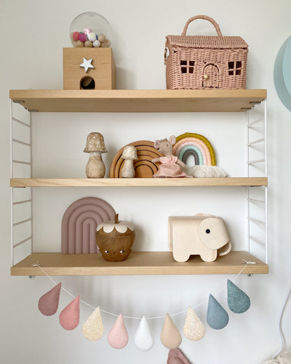 Soft Sunshine muted pastel droplet garland