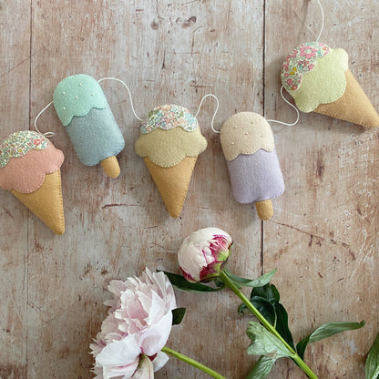 Ice cream Garland- made in your choice of colours