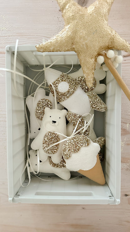 Ice cream decoration in custom colours -Made to order.