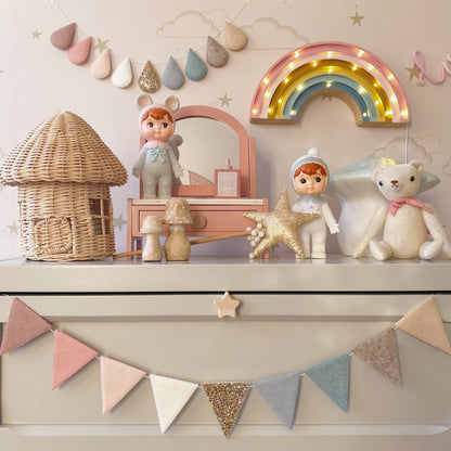 Hand sewn Bunting - Soft Pastels