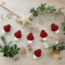 Load image into Gallery viewer, Toadstool Garland - Made in your choice of colours. Made to order.

