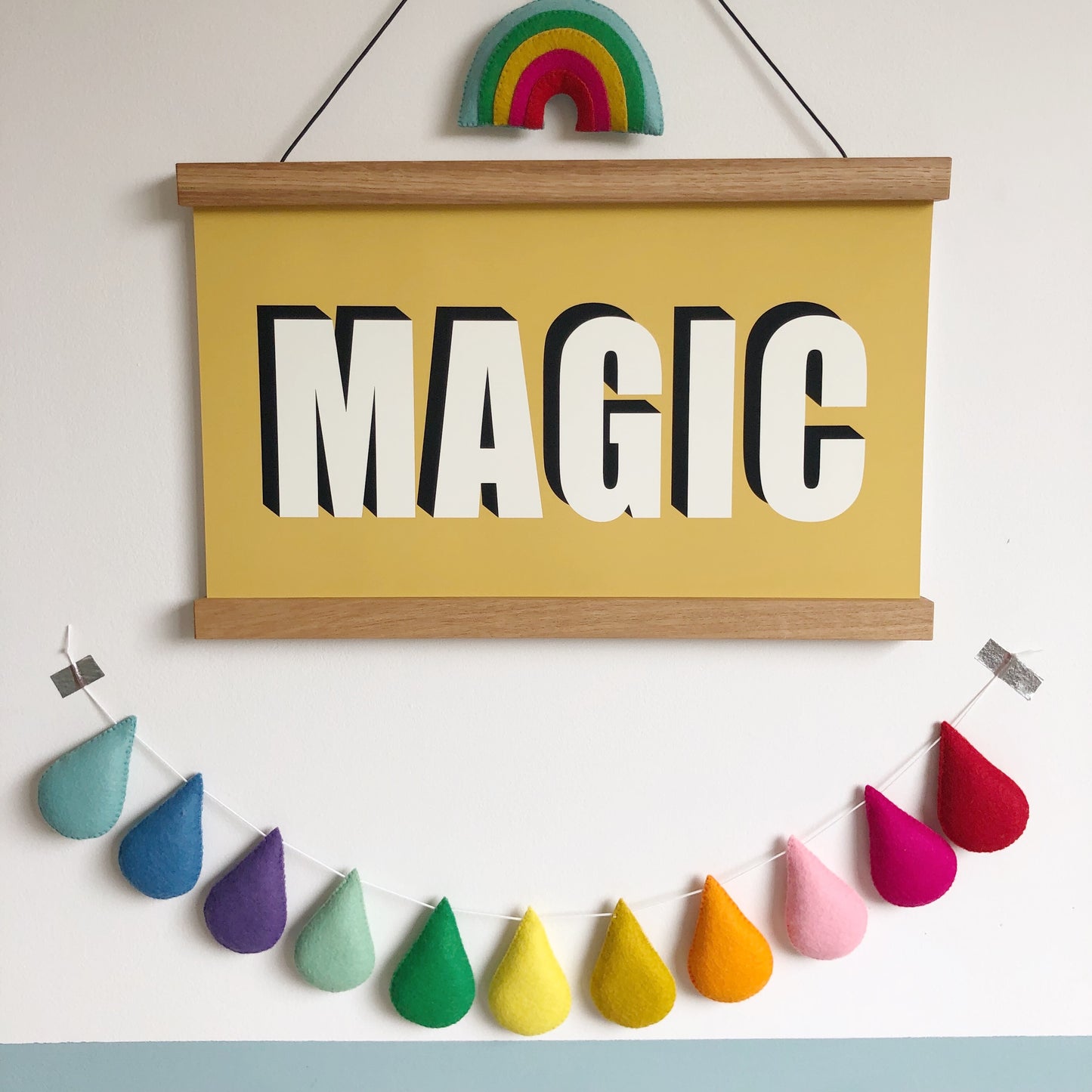 Spectrum Droplet garland. Made to order.