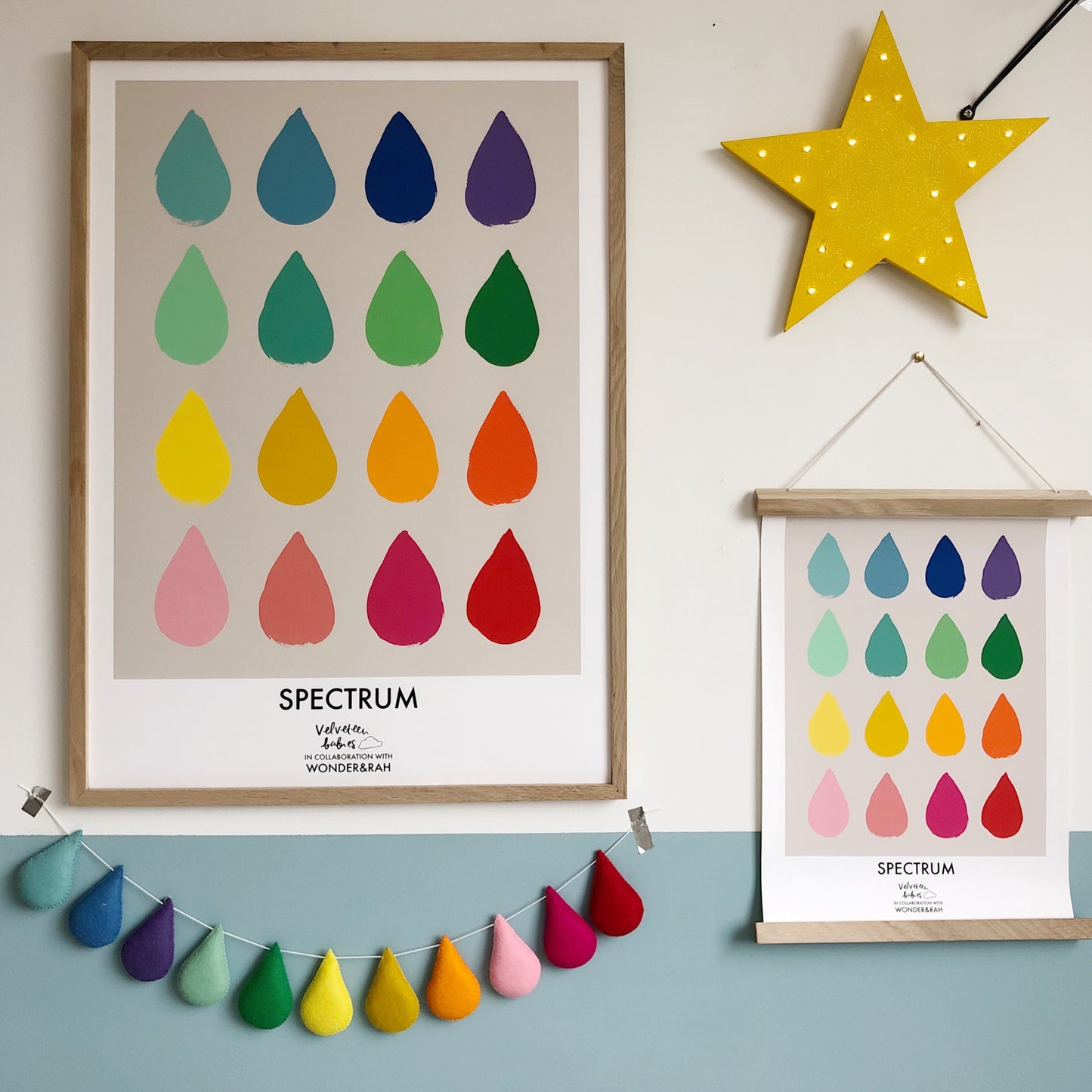 Spectrum Droplet garland. Made to order.