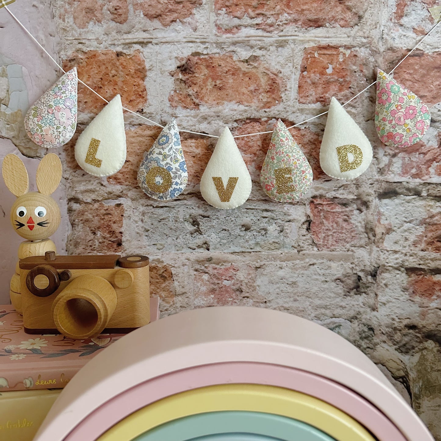 Personalised Name/Word Droplet Garland