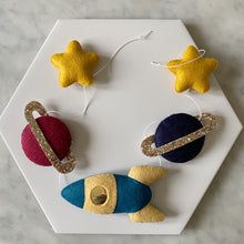 Load image into Gallery viewer, Rocket Garland - made in your choice of colours, made to order
