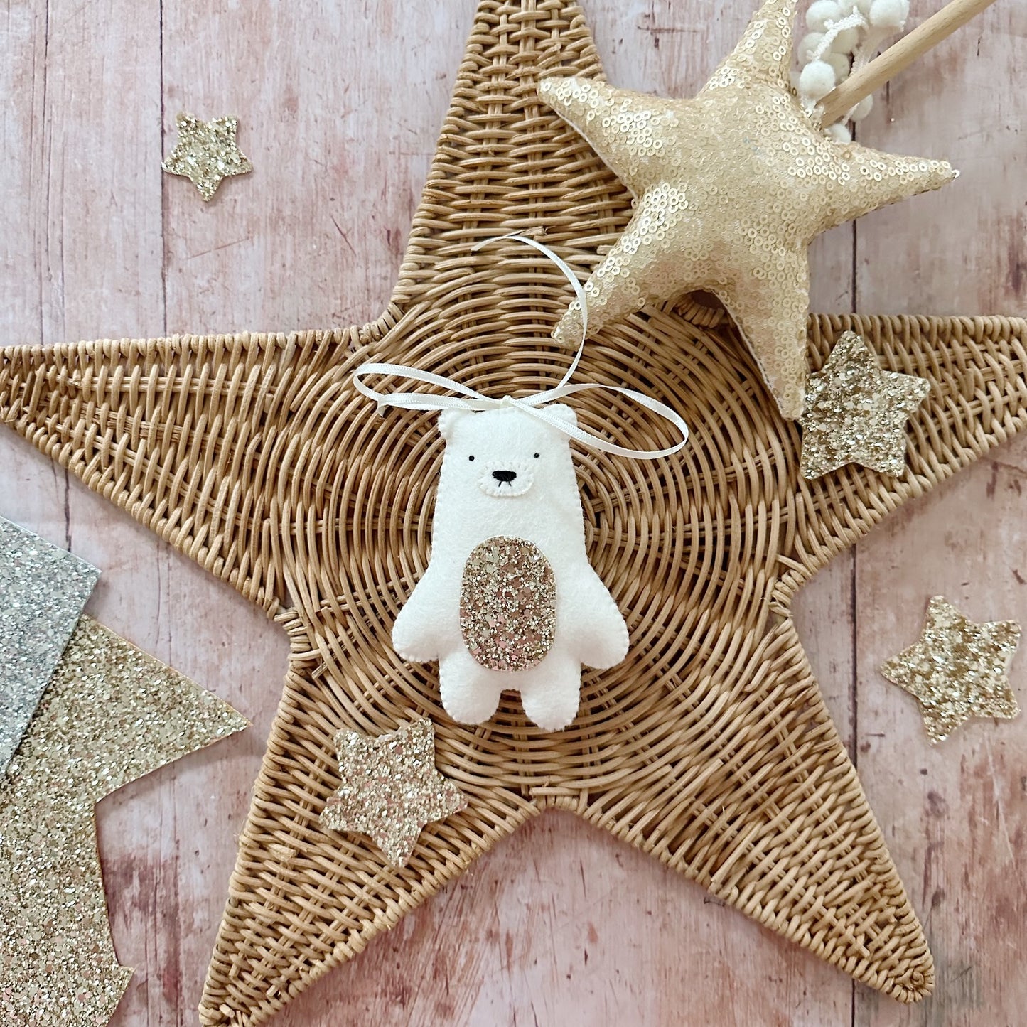 Polar Bear Decoration - Created in your custom colours.