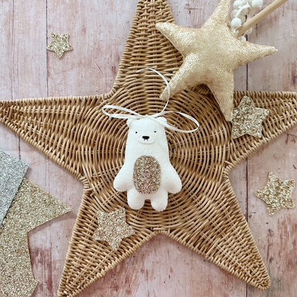 Polar Bear Decoration - Created in your custom colours.
