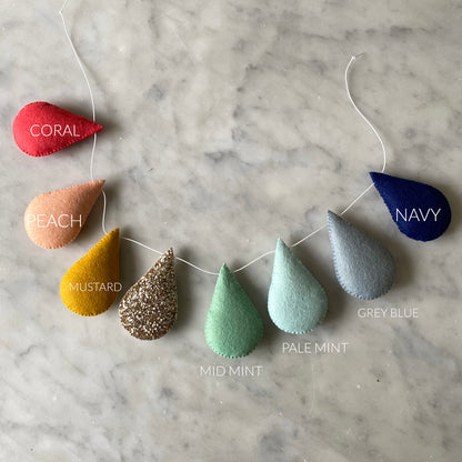 Custom Droplet Garland - Choose your own colours