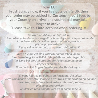 Pops of colour Droplet Garland