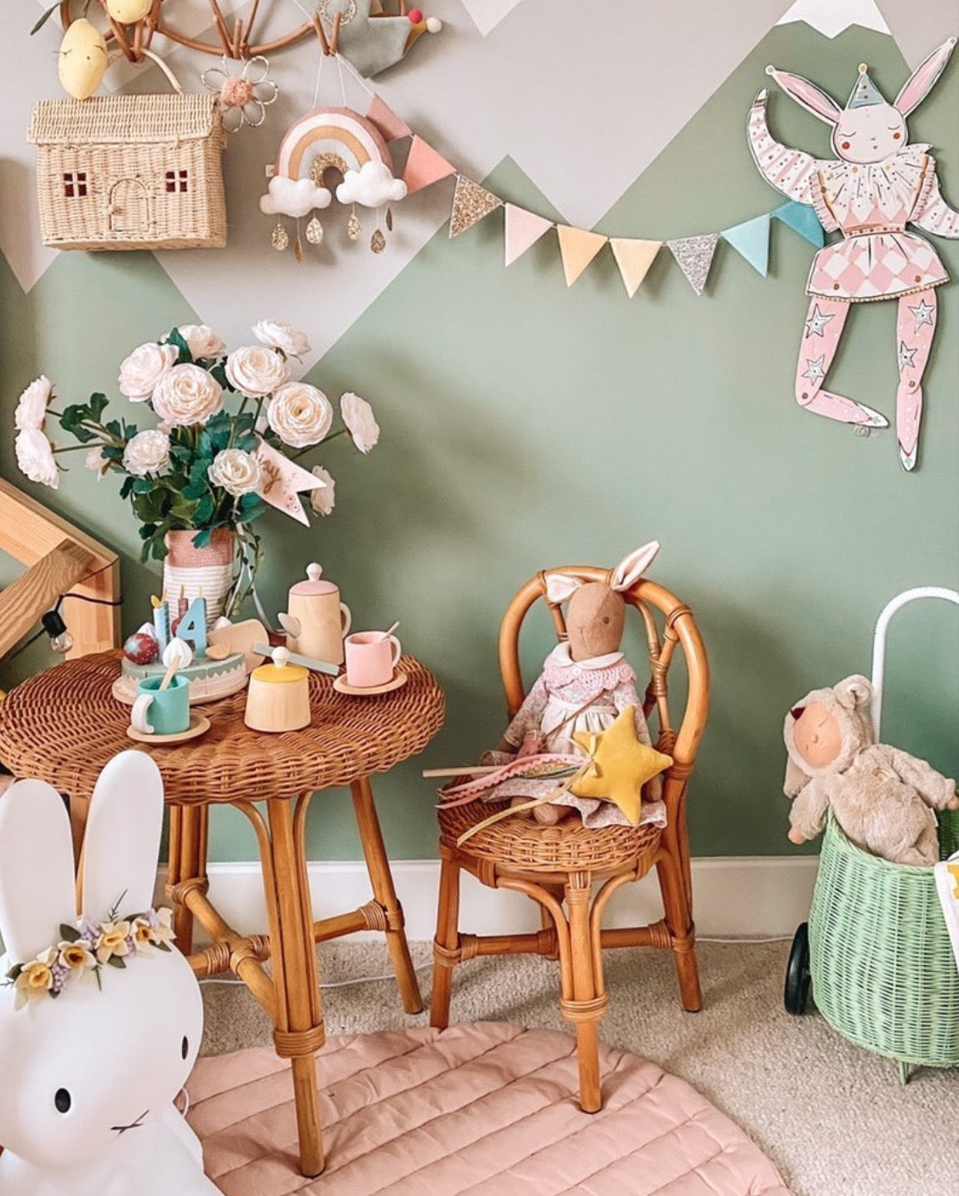 Hand sewn Bunting - Ice Cream Shades