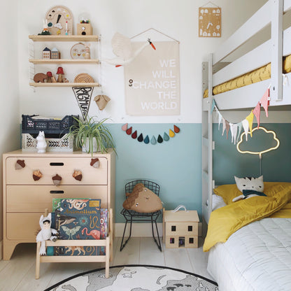 Droplet garland - Muted Spectrum. Made to order.