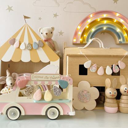 Dinky Droplet Garland - in your choice of colours